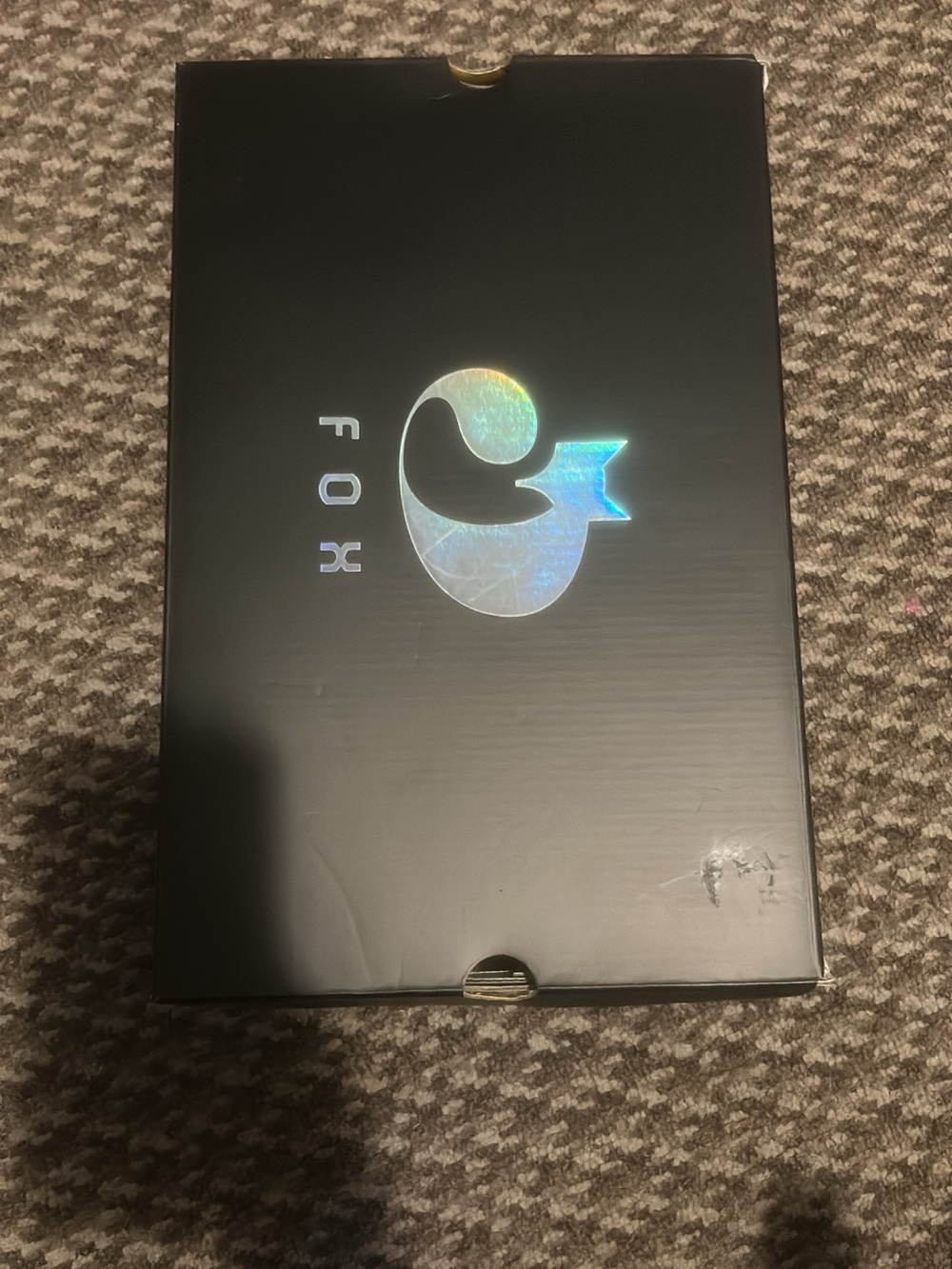 Fox Black Box with Iridescent Holographic Logo